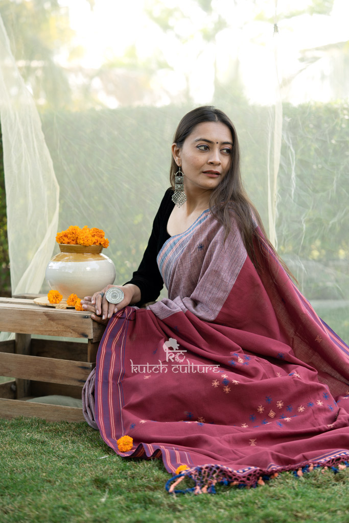 Authentic Handloom Ilkal Cotton Saree - Traditional Elegance – Mikhu-An  authentic studio